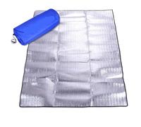 Aluminium Camping Mat Outdoor Camping Foil Foam Picnic Mat EVA Aluminum Insulation Beach Sleeping Mattress(240x240thickening)