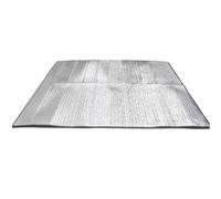 Aluminium Camping Mat Outdoor Double-sided Moisture-proof Aluminum Foil Foam Pad Waterproof and Insulating Mat(200X100cm)