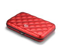 ÖGON Smart Wallets Card Holder for Women, Rigid Aluminium with Quilted Effect, RFID Protection Against Fraud and demagnetization, Compact Wallet, Lady Case Helsinki Model