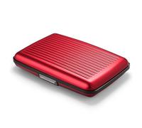 Aluminium Card Holder Wallet, RFID Blocking. Model : STOCKHOLM PREMIUM | Secure metal clasp. Instant card access with one-hand opening. Holds up to 10 cards & bills. Compact design.