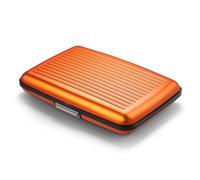 Aluminium Card Holder Wallet, RFID Blocking. Model : STOCKHOLM PREMIUM | Secure metal clasp. Instant card access with one-hand opening. Holds up to 10 cards & bills. Compact design.