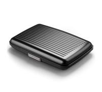 Aluminium Card Holder Wallet, RFID Blocking. Model: STOCKHOLM PREMIUM | Secure metal clasp. Instant card access with one-hand opening. Holds up to 10 cards & bills. Compact design.