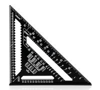Aluminium Carpenter's Roofing & Woodworking Speed Square - 30cm Metric Rafter Triangle Ruler Protractor - Angle Measuring & Marking Tool for Carpentry, Construction & DIY Projects