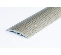 Aluminium Carpet Cover Wood Effect Threshold Transition Strip 35mm Door Floor LW_35 TMW-Profile (Verden Oak)