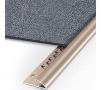 Aluminium Carpet Trim Floor Mats Edge Guard Strip Rug Edge Protector, 90-100cm Threshold Seam Transition Strips for Wood to Carpet or Laminate to Carpet, E-35inch/90cm