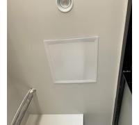 Aluminium Ceiling Access Panel 400x250mm Flush Mount PalletType Access Door for Drywall 150x150/200x200mm Service Shaft Panel (White 16x10in)