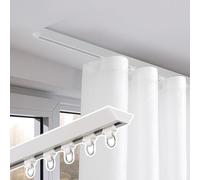 Aluminium Ceiling Curtain Tracks System Room Divider Curtains Rails for Privacy & Decoration 4.8m Curtain Rods for Window/Shower/Partition (White)