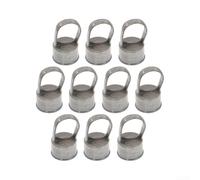 Aluminium Chain Link Loop Cap 1-5/8 x 1-3/8 Inch(2-set(20pcs)) | Die-cast aluminium, weather resistant, fits 1-5/8 post, 1-3/8 rail, silver finish
