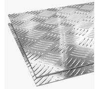 Aluminium Checker Plate Tread 5 bar 1.5mm 2mm 3mm 4.5mm (1.5mm, 250 x 1000mm)