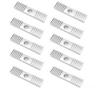 Aluminium Clamp Block for Timing Belt 6 mm Width Silver
