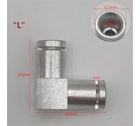 Aluminium Coffee Machine Connector for Two-Way and Three-Way Interfaces, Replacement Part Compatible with Various Espresso Makers, Silver(Aluminium L)