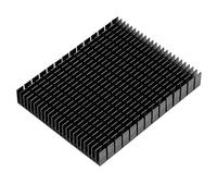 Aluminium Cooler, Aluminum Heatsink Heat Sink Radiato R 150X120X20Mm, Alu Kühlkörper with Anodic Oxidation for CPU Power Amplifier PCB (Black)
