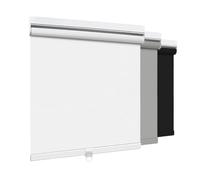 Aluminium Cordless Roller Shades Blackout Blinds for Windows Room Darkening Rolled Up Shades with Spring System, UV Protection Window Shades Door Blinds for Home and Office (White,45cm W x 165cm H)