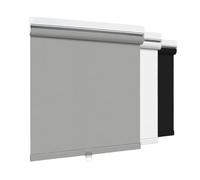 Aluminium Cordless Roller Shades Blackout Blinds for Windows Room Darkening Rolled Up Shades with Spring System,UV Protection Window Shades Door Blinds for Home and Office(Light Grey,65cm W x 165cm H