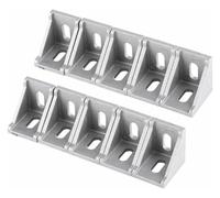 Aluminium Corner Mounting Brackets, 5/10pcs Corner Bracket Fitting Aluminum Connector Fastener 2020 3030 4040 2028 3060 Series Profile