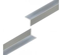 Aluminium Corner Trim Angle Edge Trim - Natural Silver Finish - (L) 2M X (W) 19mm X 19mm