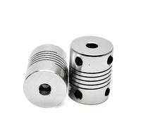 Aluminium Coupling Machine 1pcs D19L25 Aluminium CNC Motor Shaft Coupler Flexible Coupling(10x10)