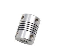 Aluminium Coupling Machine 1pcs D19L25 Coupler Flexible Coupling Aluminum CNC Stepper Motor Connector 3D Printer(8mm x 8mm)