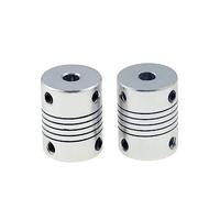Aluminium Coupling Machine 4pcs D19L25 CNC Motor Shaft Flexible Coupling(4 X 5)