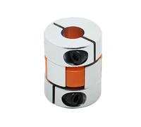 Aluminium Coupling Machine LF Two Jaw D25L30 Coupler Aluminium Plum Flexible Shaft Coupling Stepper Motor Connector 5/6/6.35/8/10/12/12.7/14mm 5x8mm(10x12.7)