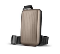 Aluminium Crossbody Phone Bag with RFID Wallet. Model: PHONE BAG | Quick access to your phone and documents. Compact crossbody bag with an RFID-blocking Aluminium wallet.