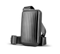 Aluminium Crossbody Phone Bag with RFID Wallet. Model: Phone Bag | Quick access to your phone and documents. Compact crossbody bag with an RFID-blocking Aluminium wallet.