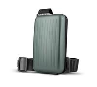 Aluminium Crossbody Phone Bag with RFID Wallet. Model: PHONE BAG | Quick access to your phone and documents. Compact crossbody bag with an RFID-blocking Aluminium wallet.
