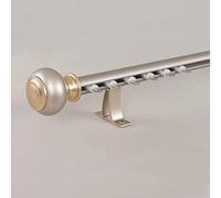 Aluminium Curtain Track 1-Layer 400cm Length Wall-Mounted for Sliding Curtains Gold Finish Ideal for Living Room Bedroom Balcony Easy Installation.