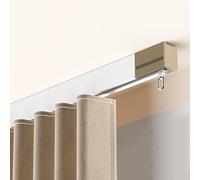 Aluminium Curtain Track 1Way2.6m/8.5ft Ceiling/Wall Mount Rail for Room Dividers Bay & BathroomsStrong& Easy to Install