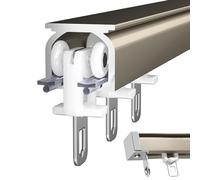 Aluminium Curtain Track System 0.5m to 6.0m - Wall/Ceiling Mount Versatile Sliding Curtain Rod for Room Divider Home Decor Solution