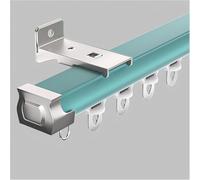 Aluminium Curtain Track System Silence Durable Room Divider for Wall Ceiling Mount Ideal for Windows Living Room Bathroom (Blue 180cm 5.9ft)
