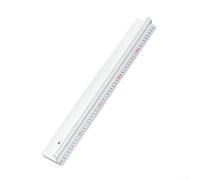 Aluminium Cutting Ruler 50cm Protective Edge Non-Slip Metal Scale for Rotary Accurate Measuring Art Design Workshop Silver