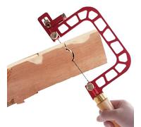 Aluminium Cutting Saw, Engraving Wire Saw, Woodworking Tool Precision Engraving Hand Wire Saw, Self-Cleaning Hand Tools with Wooden Handle for Lovers of Woodworking and Woodwork