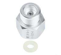 Aluminium Cylinder Refill Adapter TR 21x4 to W21.8x1/14 for SodaStream Bottles, Gas Converter with Adjustable Needle and Seals for Aquarium