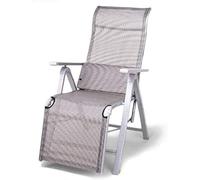 Aluminium Deck Chair, Sun Lounger Folding Chair Recliner Reclining Sun Lounger Foldable Lounge Chair Outdoor Folding Zero Gravity Recliner Portable Recliners Garden Chairs for Office Camping (B ) The