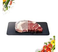 Aluminium Defrosting Tray, Fast Thawing Tray for Frozen Food, Non-Stick Thaw Board for Meat, Poultry, Fish & Seafood (29.5 * 20.8 * 0.2cm)