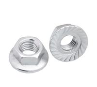 Aluminium DIN6923 Hex Flange Nut Serrated Locking Nuts M4 M5 M6 M8 M10(M4 200PCS)