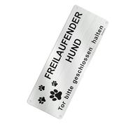 Aluminium Dog Warning Sign 25x10cm For Outdoor Security Metal Weather Resistant Caution Dog Plaques Beware Of Sign