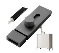 Aluminium Door Lock - Sliding Latch Lock Sliding Latch Lock for Interior Doors | Anti-Rust Locking Mechanism for Drawers, Gates and Furniture Specifications: