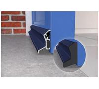 Aluminium Door Rain Deflector 914mm - Concealed Fix Weather Drip Bar for uPVC, Composite & Timber Doors - External Water Guard with End Caps (Midnight)