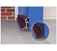 Aluminium Door Rain Deflector 914mm - Concealed Fix Weather Drip Bar for uPVC, Composite & Timber Doors - External Water Guard with End Caps (Plum RAL 4007)