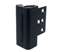 Aluminium Door Security Latch - Heavy Duty Interior Door Bolt for Home & Hotel Use, Anti-Theft Safety Door Lock with Smooth Groove Design, Easy Emergency Release (Black 1 Piece)