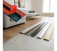 Aluminium Door Threshold Strip - Self-Adhesive Floor Transition Strip for Carpet to Tile; Extra Wide Door Bar Edging Trim for Laminate Vinyl, 3x90cm(Silver,3pcs*90 * 5cm)