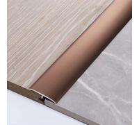 Aluminium Door Threshold Strip T Molding Trim Self-Adhesive Floor Transition Bar, Flat Metal Edging Strip for Laminate to Tile, Gap Filler for Smooth Transitions