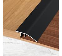 Aluminium Door Threshold Strip, Transition Strip Floor Height Adjustment Cover Strip for Door Openings, Thresholds, Ramps, Tiles, Laminate Floors, Bridge the Height Between