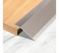 Aluminium Door Threshold Strip, Transition Strip Floor Height Adjustment Cover Strip for Door Openings, Thresholds, Ramps, Tiles, Laminate Floorboards, Bridge the Height Between (Purple Gold, High 0.8