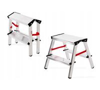 Aluminium Double-Sided Step Ladder 3 4 5 6 7 8 Tread (2X2-125KG)