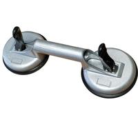 Aluminium Double Suction Cup Glass Lifter Dent Puller 119mm PAD 120kg, Window suckers, Heavy Duty, Table Top, Tile Suction Pads Rubber Suckers