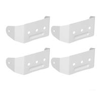 Aluminium Downpipe Strap 2x3 Inch Gutter Bracket Rust for proof Heavy Duty Fixing Clip for Rainwater Pipe Support Wall Mount White 4 Pack(A)
