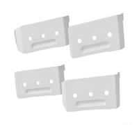 Aluminium Downspout Strap 2x3 White 4-Pack Wall Mount | Fits 2x3 downspouts, 4-pack for value, pre-drilled holes, white finish, secures to brick or siding(8 pcs)